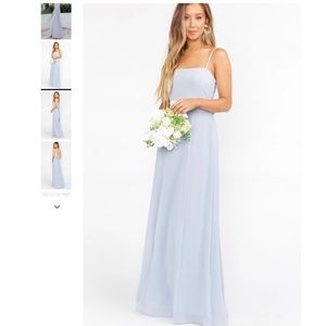 Steel blue bridesmaid dress- Show Me Your Mumu